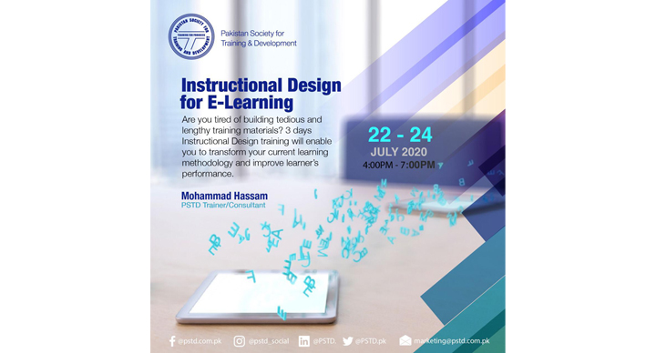 Instructional Design for E-Learning – PSTD