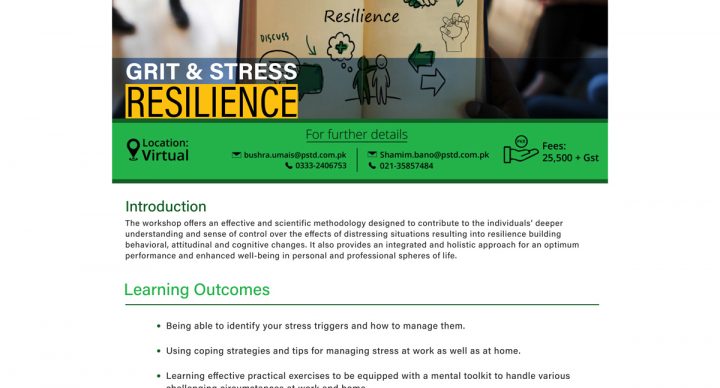 Grit and Stress Resilience Workshop