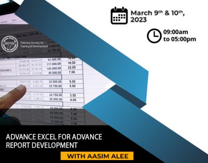 Advance Excel for Advance  Report Development