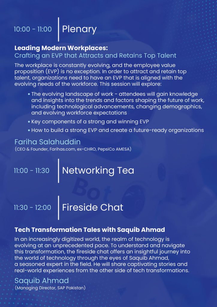 CONNEX’23 (HR Conference & Exhibition) – Islamabad – PSTD